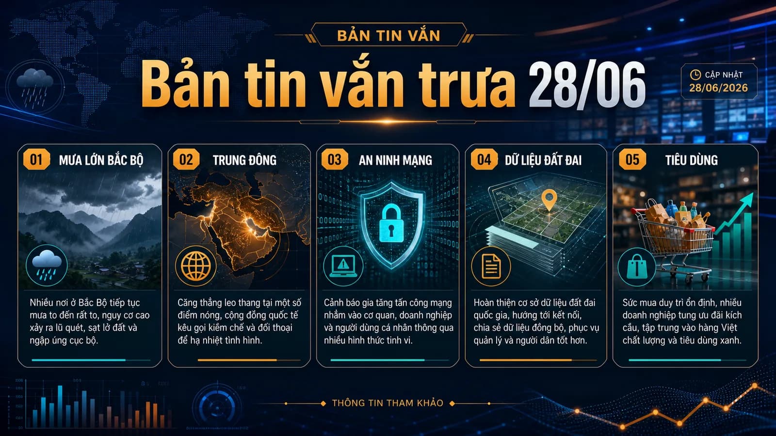 Bản tin vắn trưa 28/06/2026