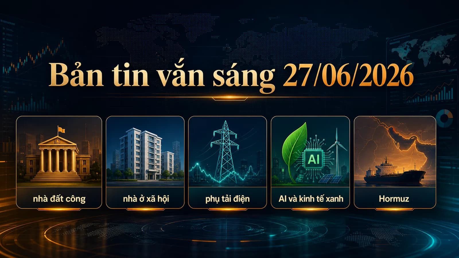 bản tin vắn sáng 27/06/2026 - tổng hợp thời sự kinh tế