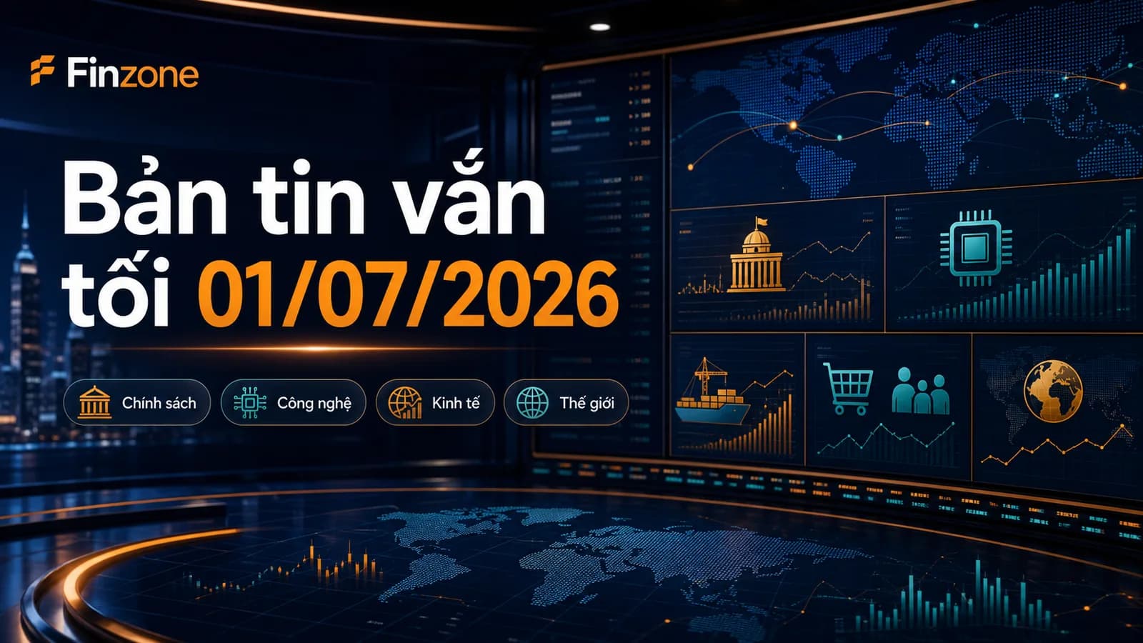 bản tin vắn tối 01/07/2026 - tổng hợp tin kinh tế thời sự