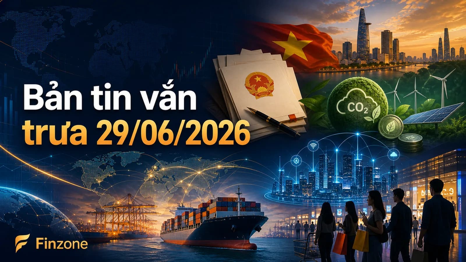 bản tin vắn trưa 29/06/2026 - chính sách kinh tế và công nghệ