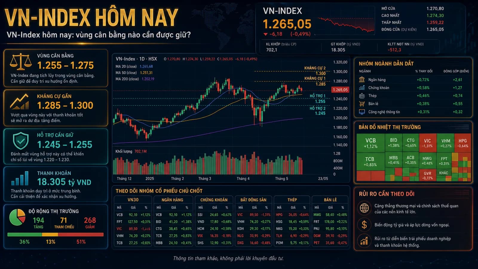 VN-Index hôm nay - ảnh đại diện Finzone
