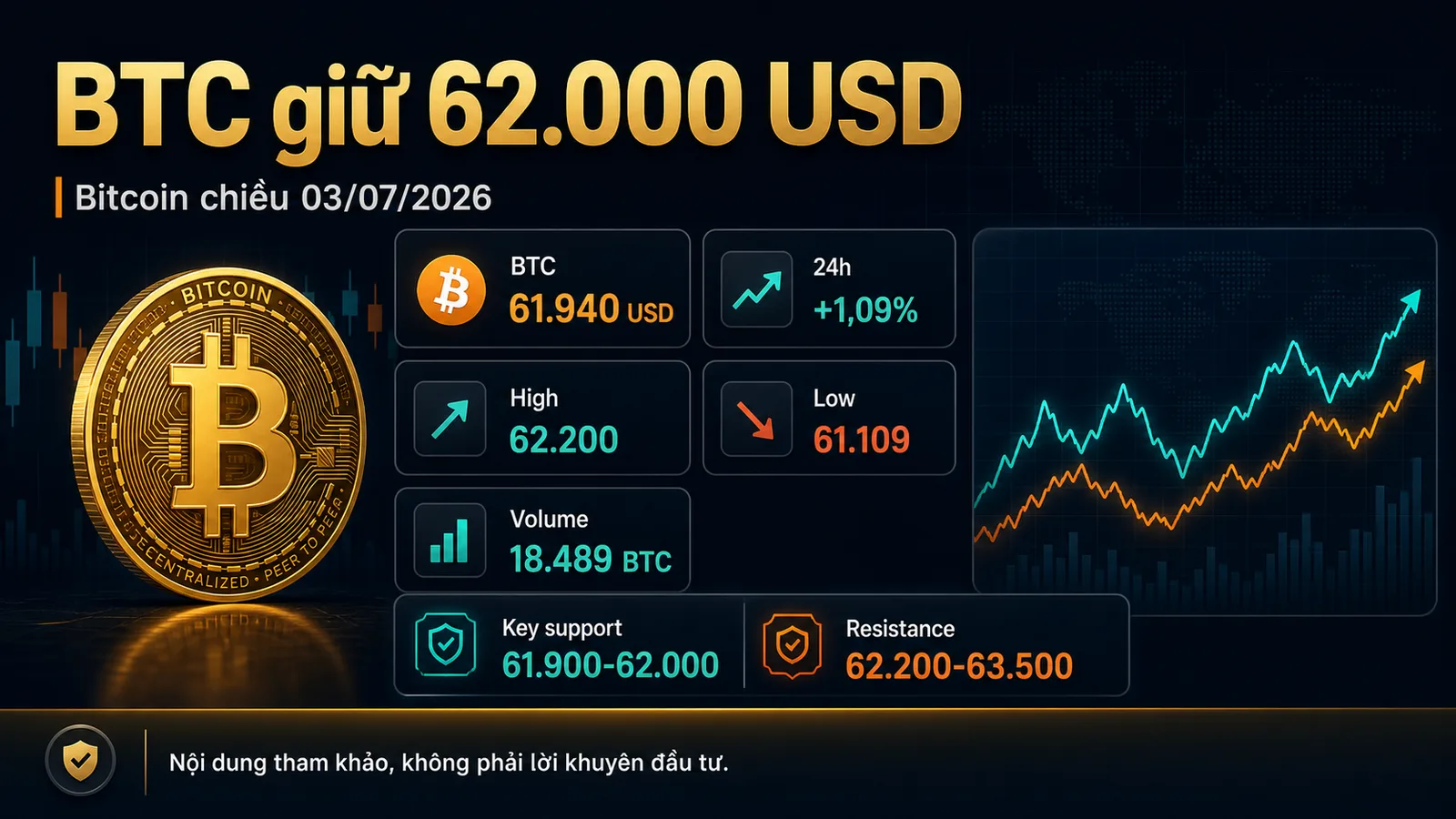 Infographic dữ liệu Bitcoin chiều 03/07/2026 - Bitcoin chiều 03/07/2026