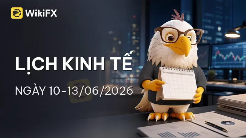 lịch kinh tế 11/06/2026 và tuần 10-13/06/2026 với CPI PPI trợ cấp thất nghiệp và Michigan