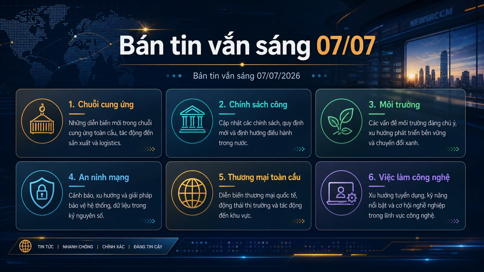 bản tin vắn sáng 07/07/2026 - tổng hợp tin kinh tế xã hội buổi sáng