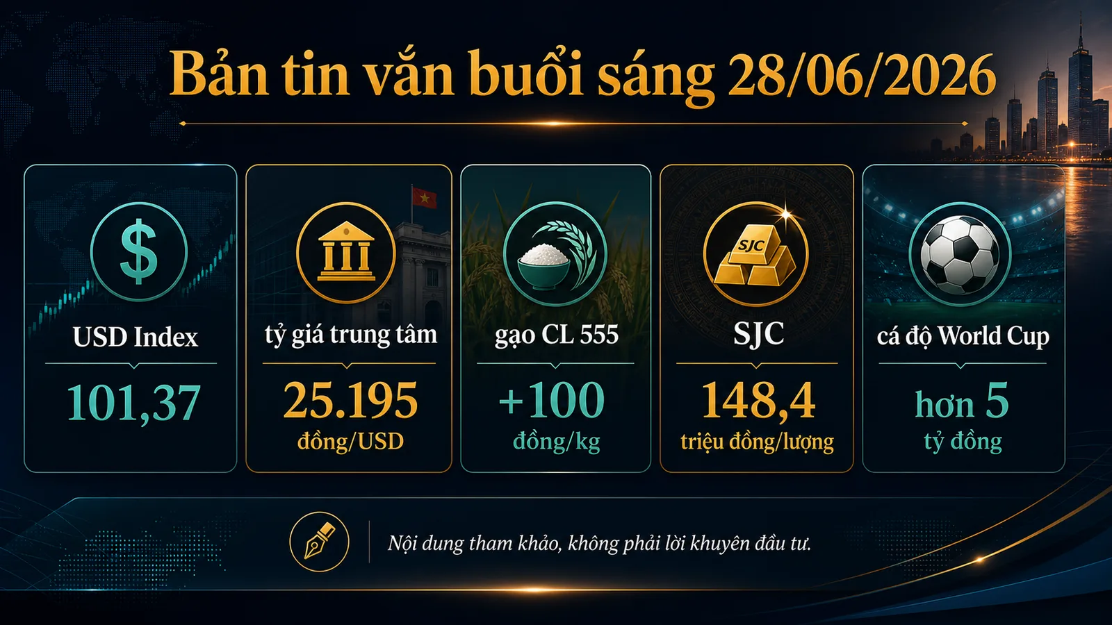 bản tin vắn buổi sáng 28/06/2026 infographic số liệu chính