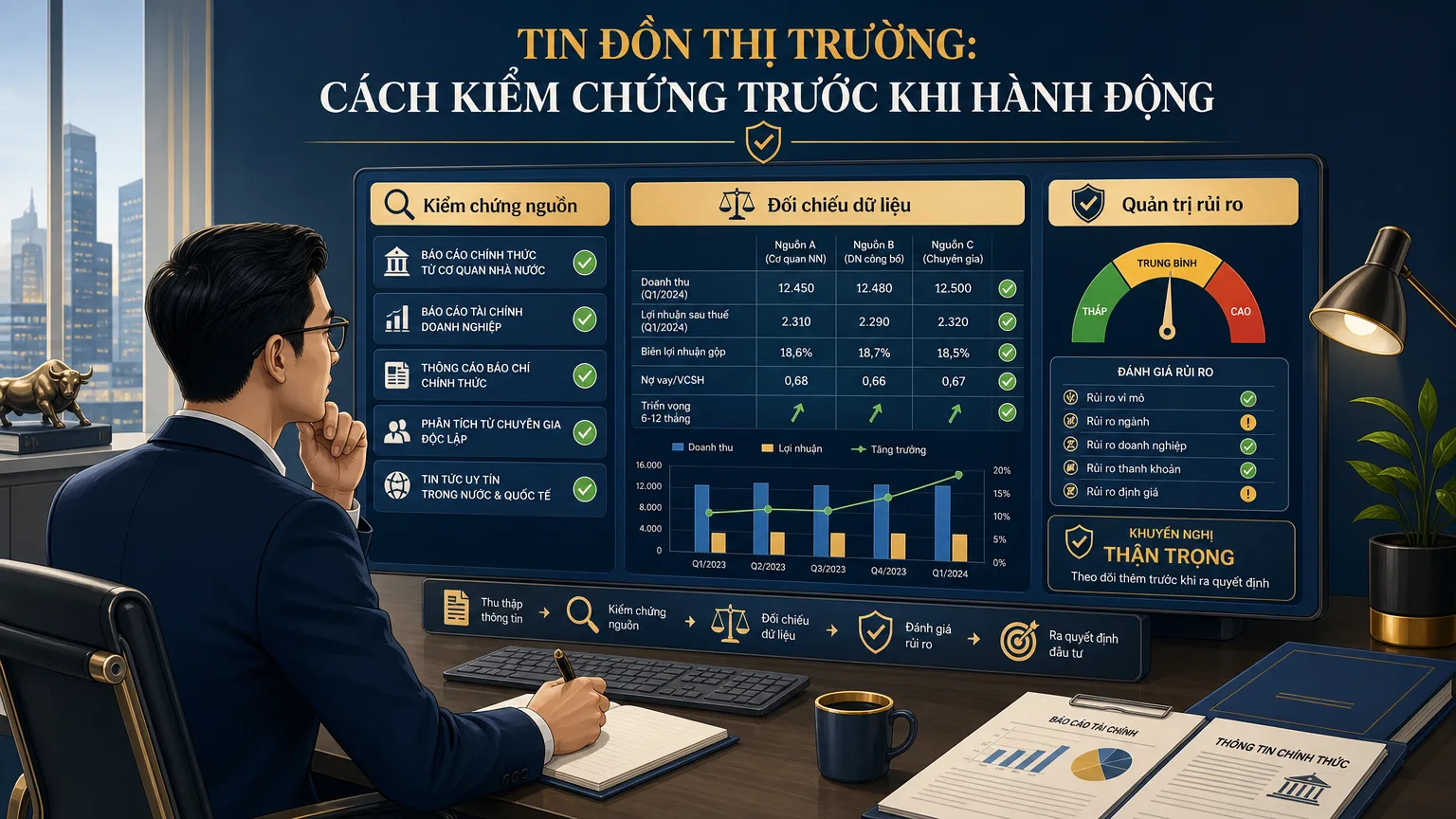 kiểm chứng tin đồn thị trường infographic Finzone